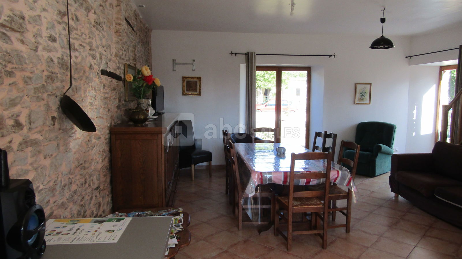 Le salon du gîte : la Bergerie