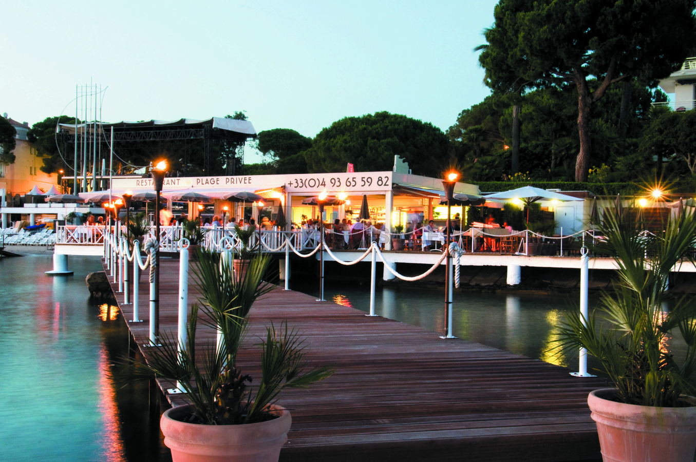 Vue au coucher du soleil