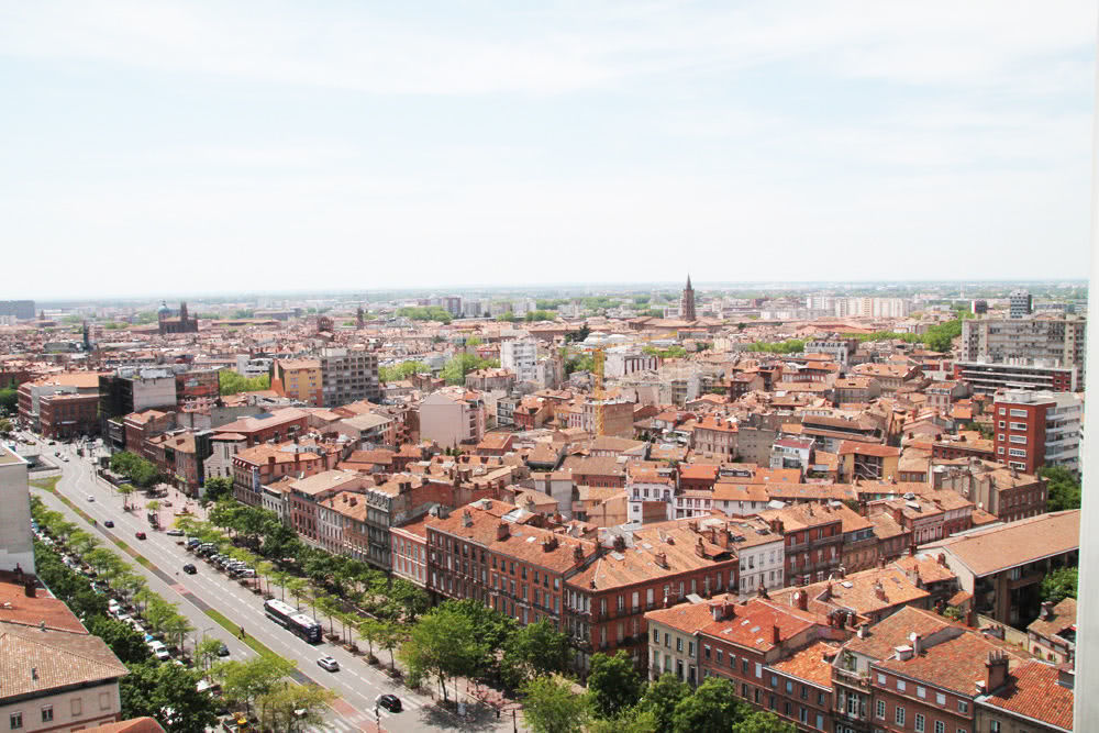 La vue sur Toulouse