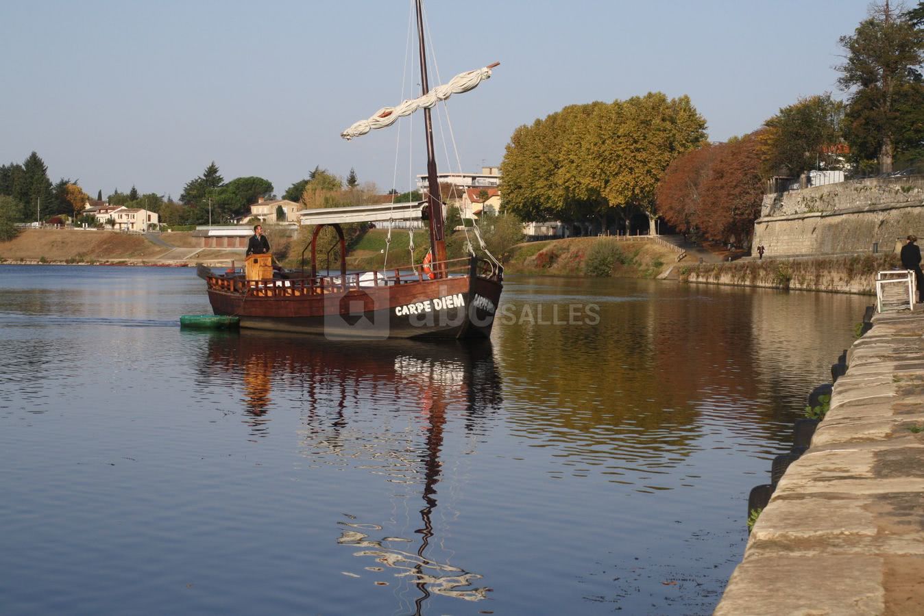 Gabares sur la dordogne