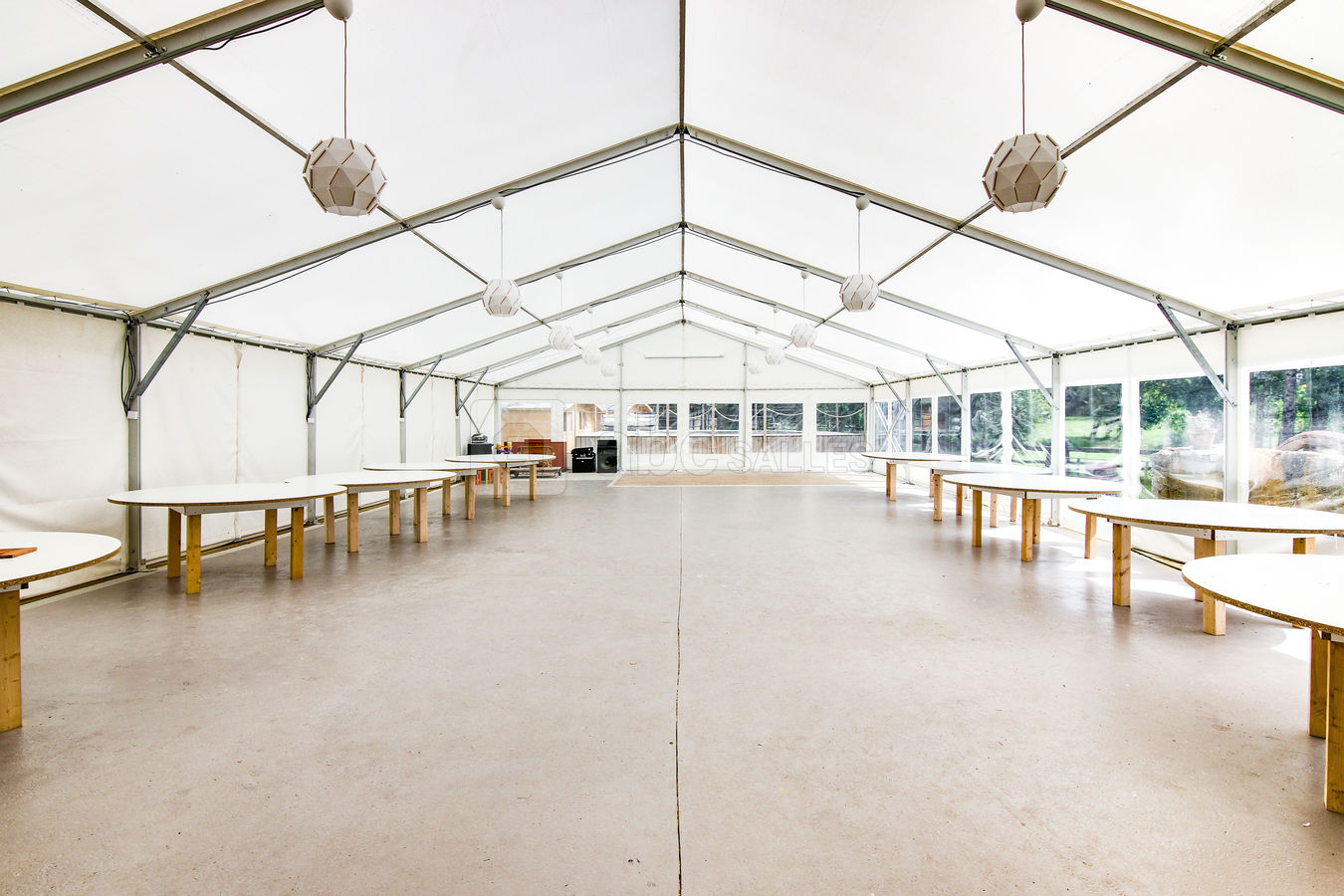 Barnum de réception de 180 m²