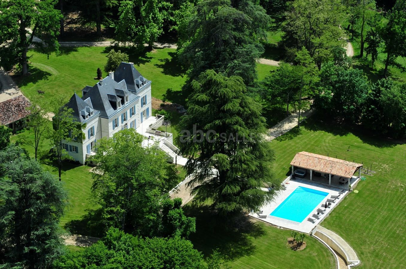 Vue aérienne jardin