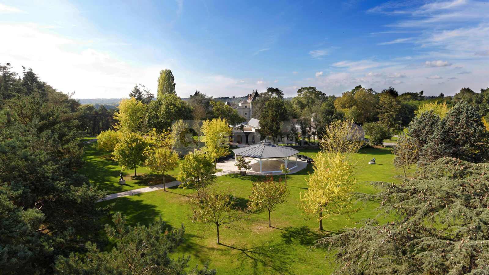 Vue aérienne du parc