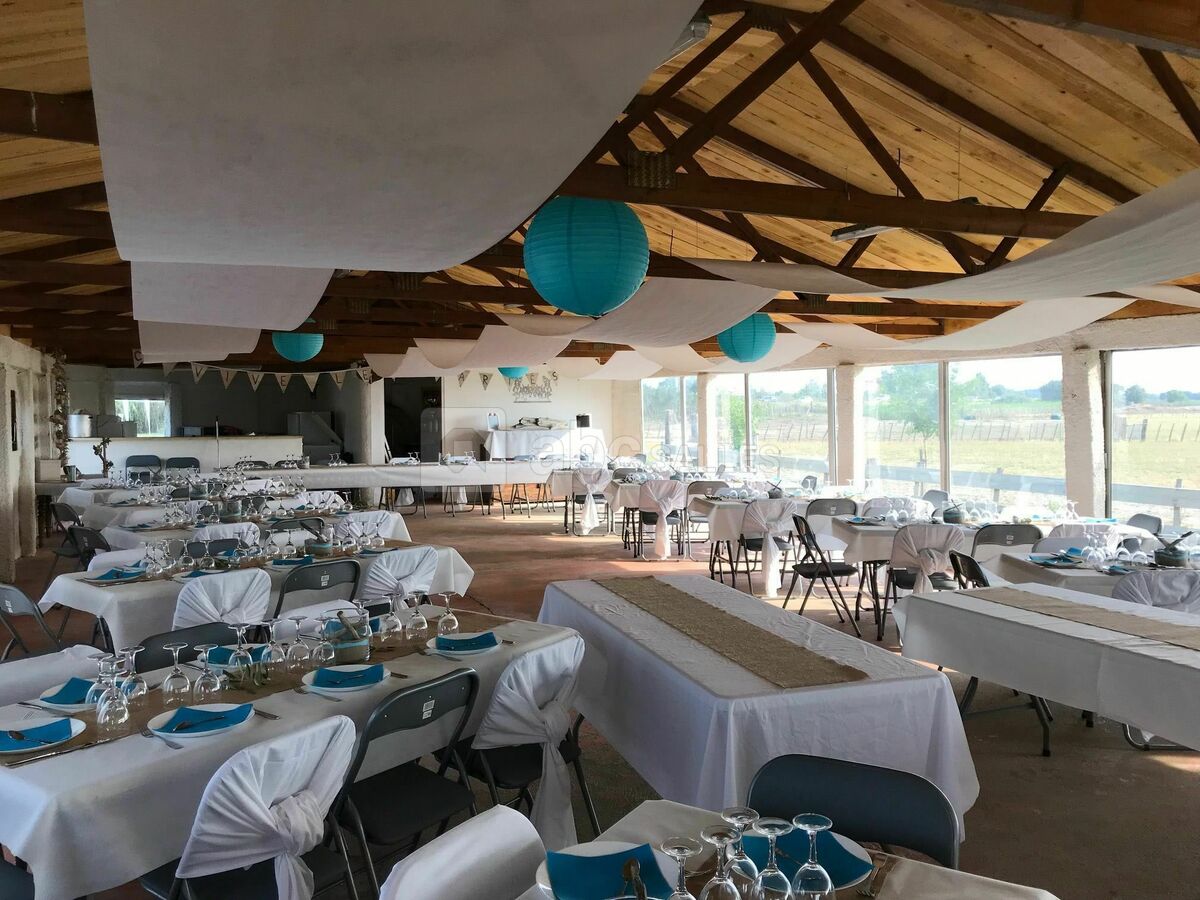 Mariage bleu et blanc