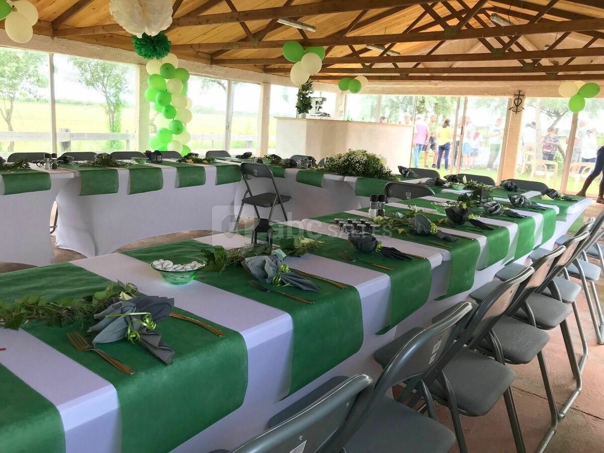 Mariage vert et blanc