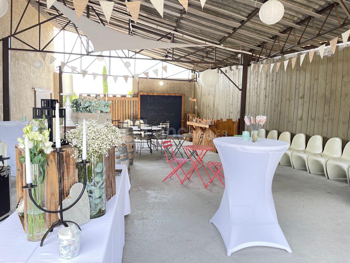 Décoration de buffet sous le Patio