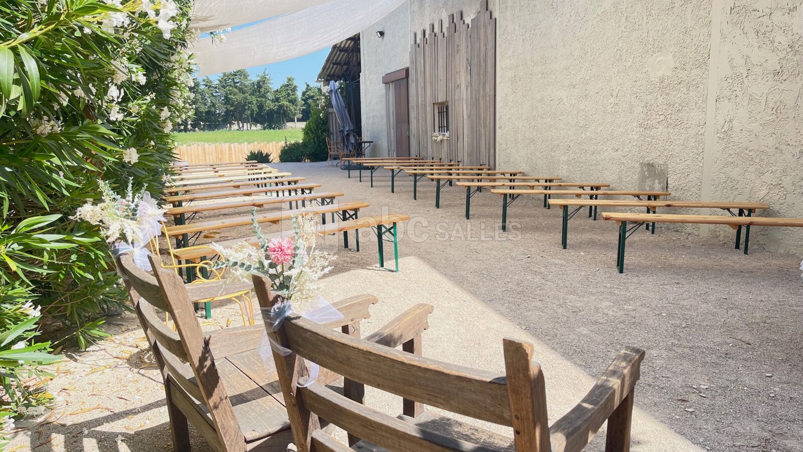 Cérémonie laïque sur terrasse