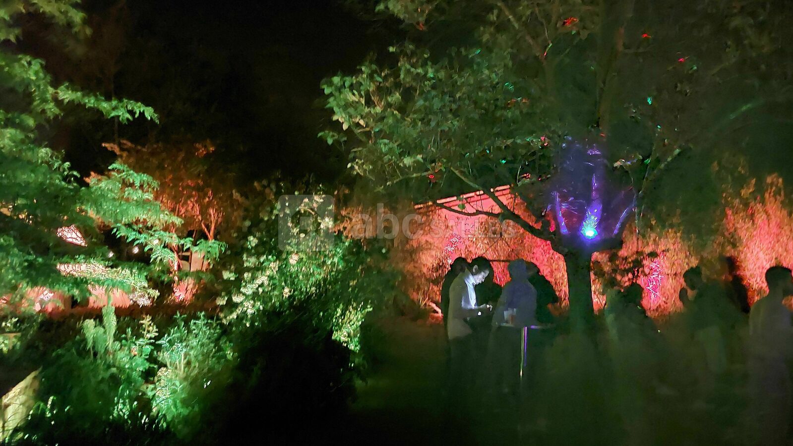 Jardin salle de nuit