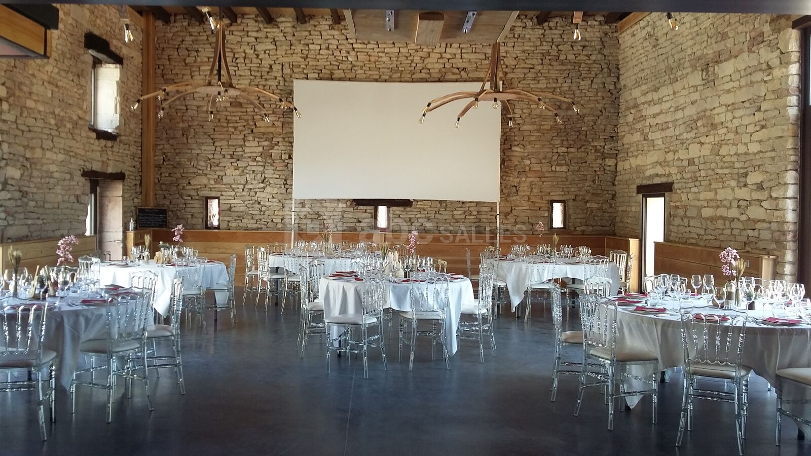 Salle de réception de la grange