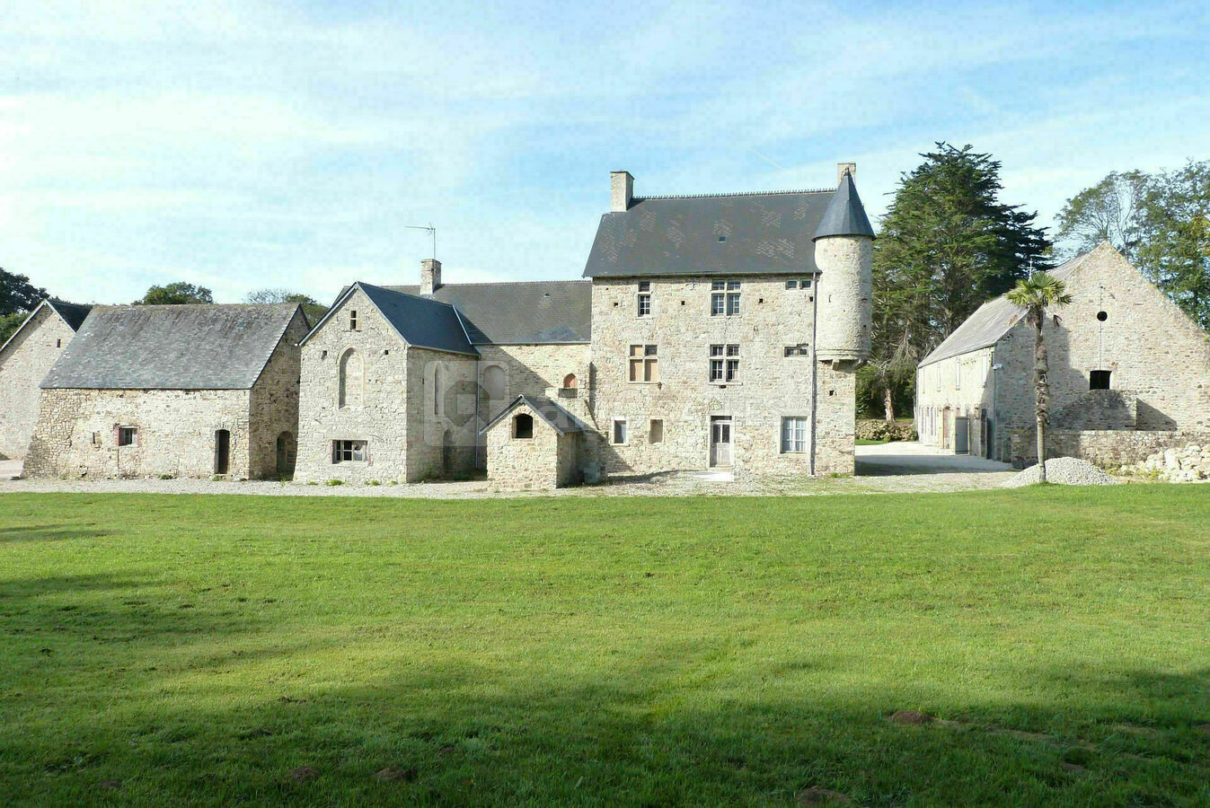 Vue de l'arrière du Manoir