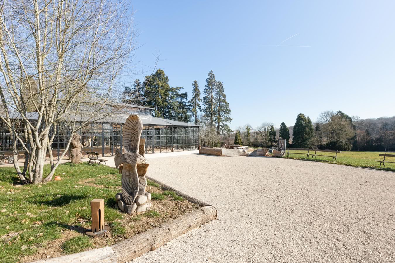 L'entrée VIP de L'Orangerie du Château de Thoiry