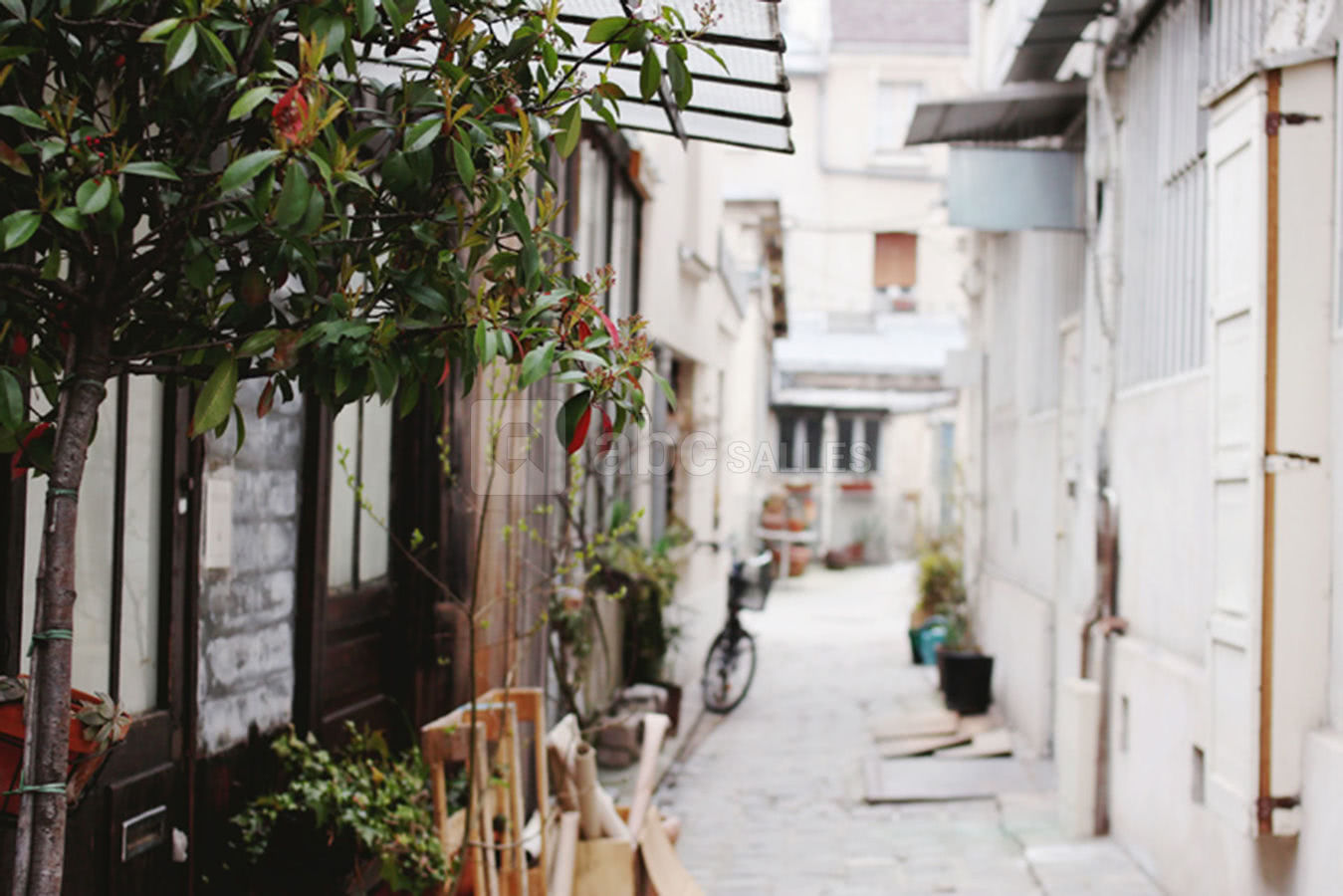 Passage pavé