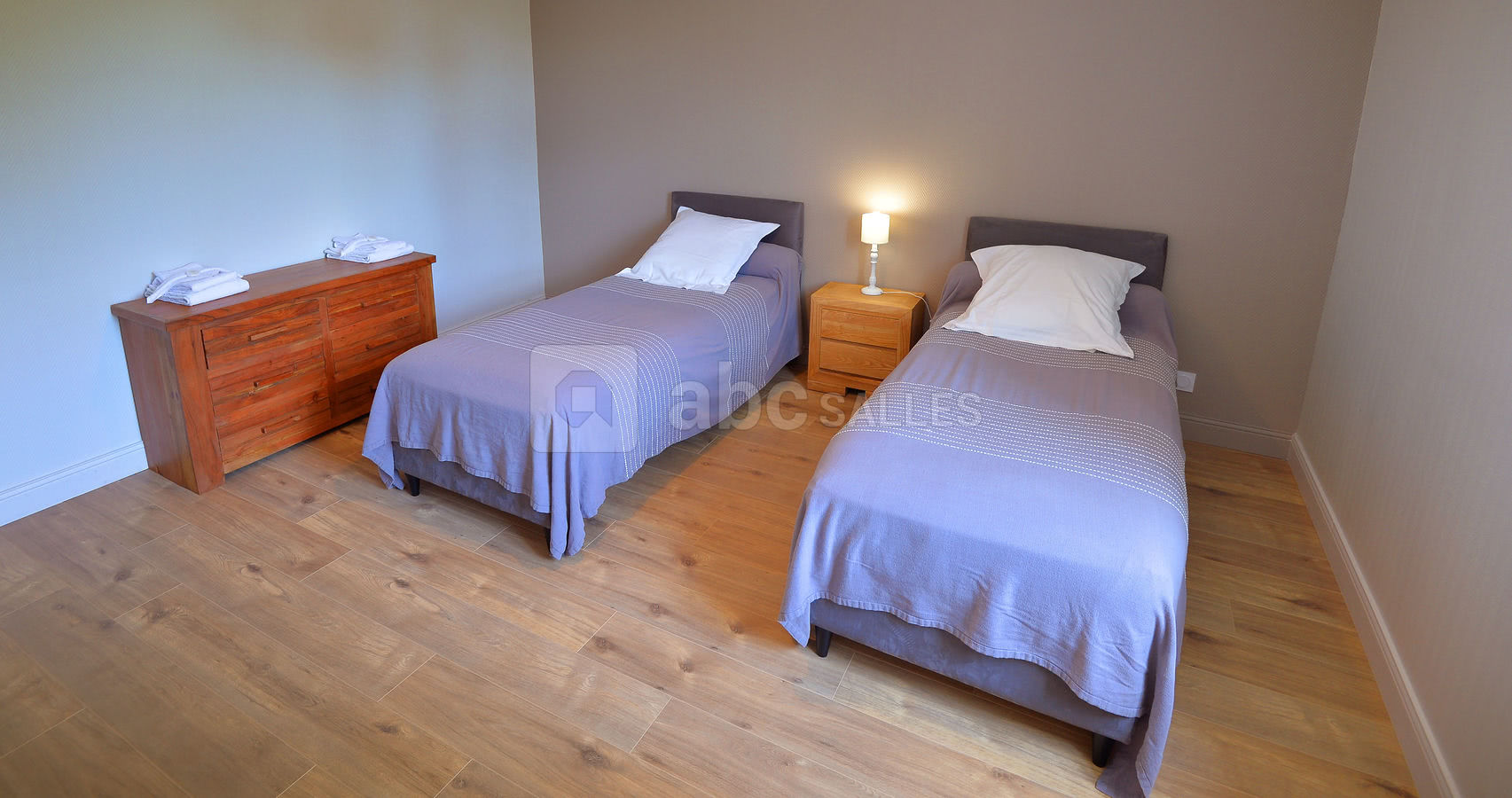 Gîte - Chambre avec lits simples