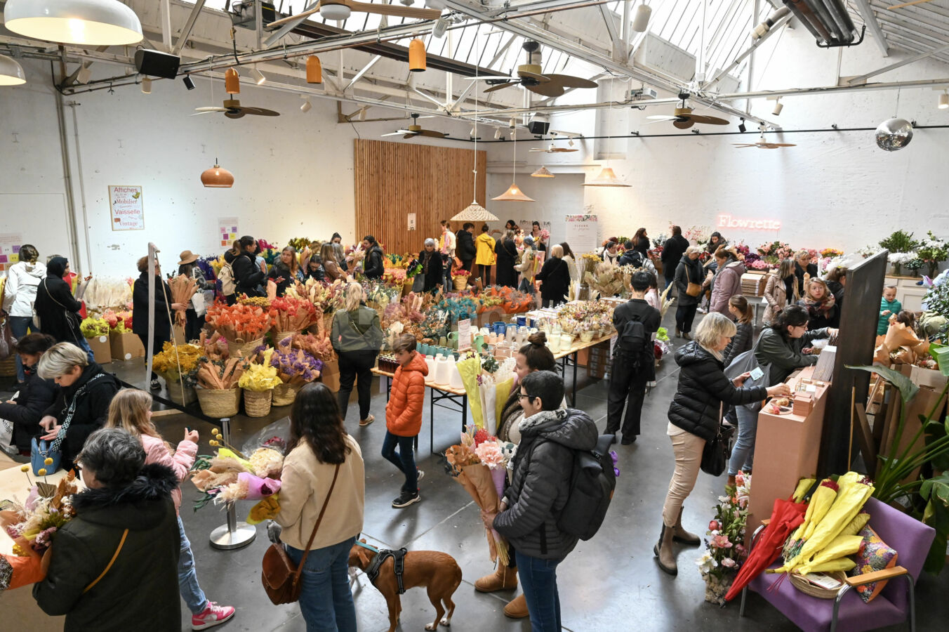 Pop up, vente de fleurs séchées