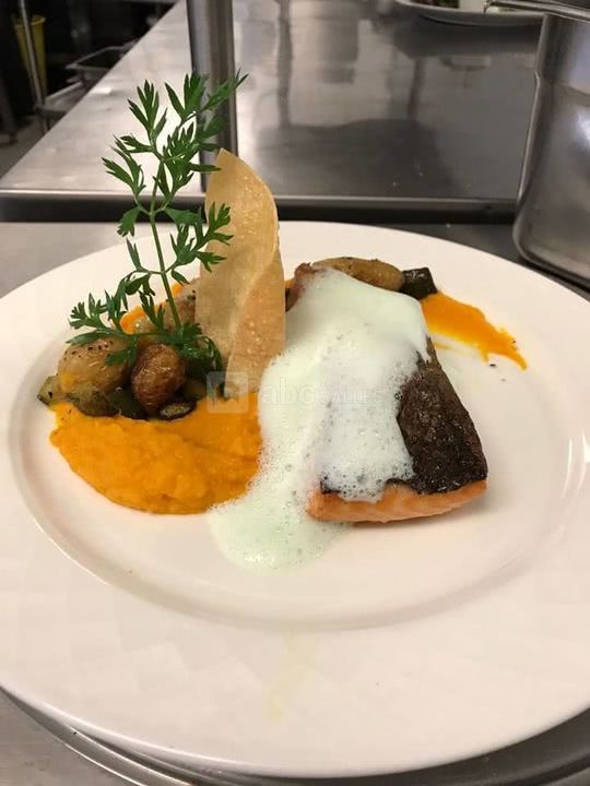 Purée de carotte et poisson