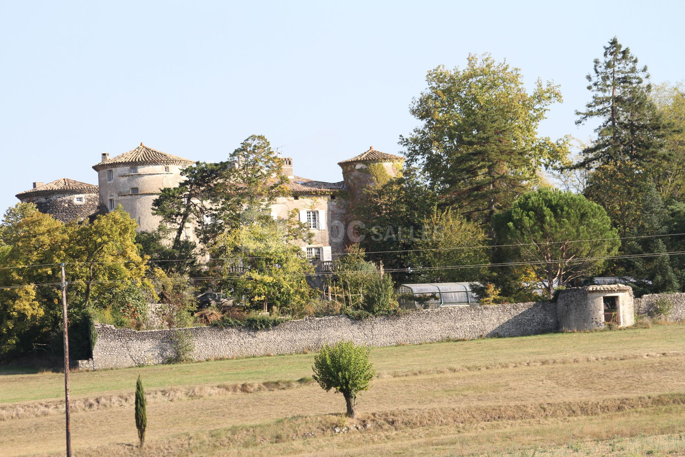 Vue Ouest du Château de Mauras