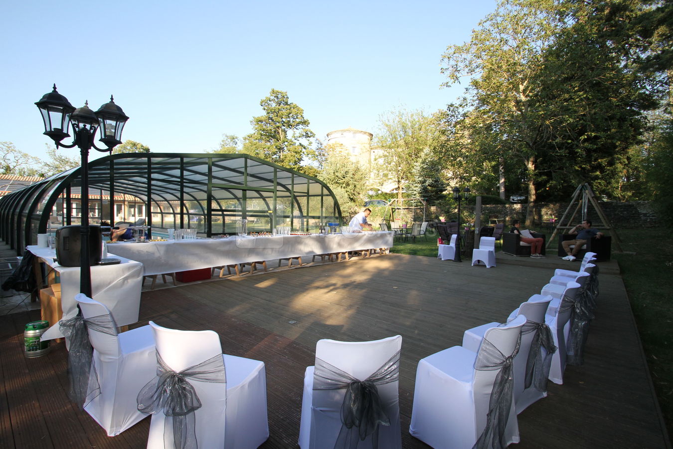 Terrasse piscine sud.