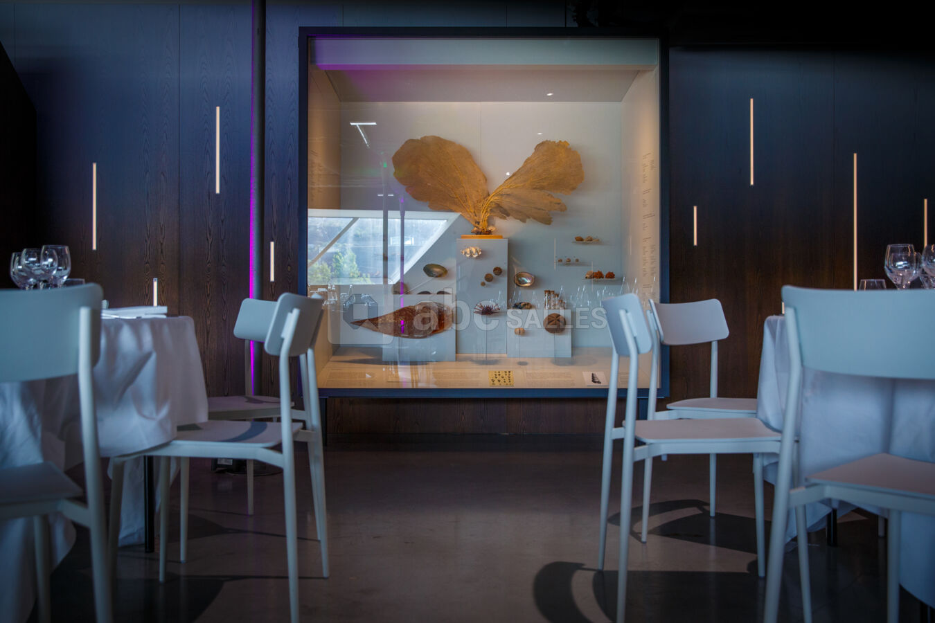 Galerie Emile Guimet en repas assis