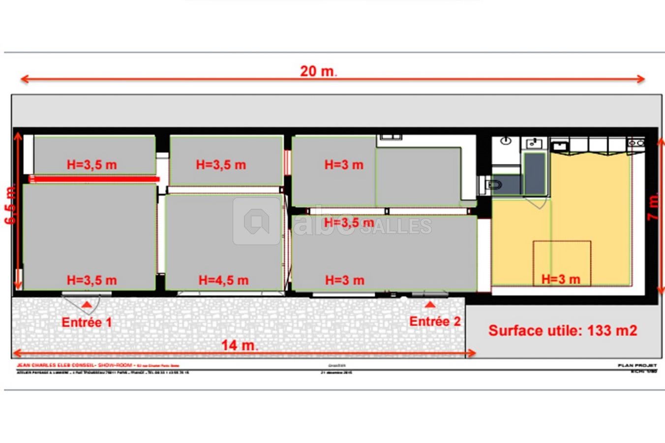 Plan détaillé du lieu