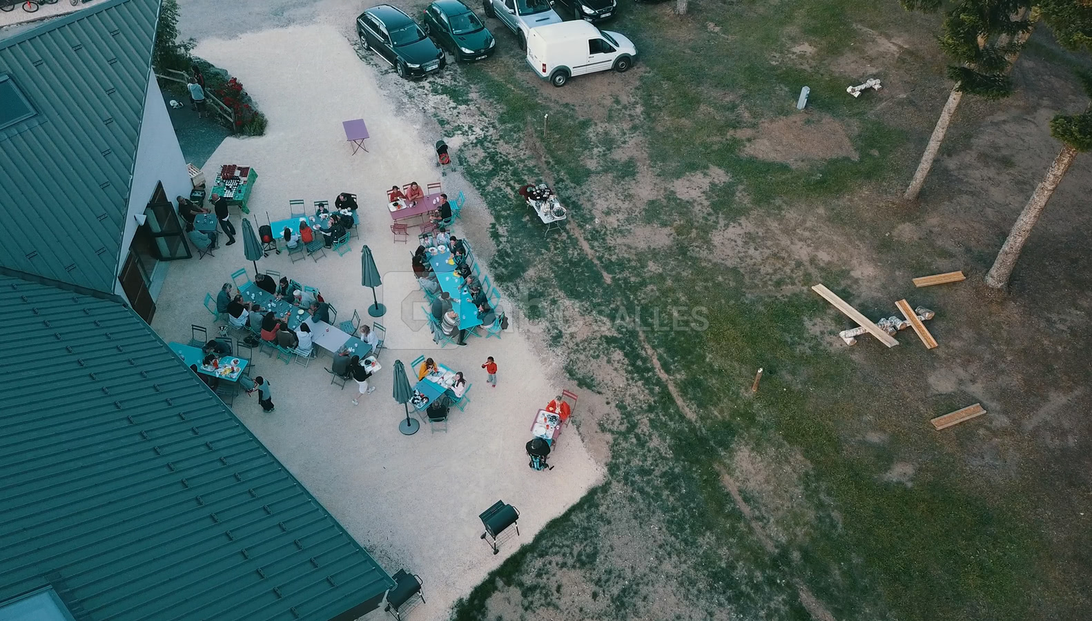 Terrasse camping Les Murmures du Lignon