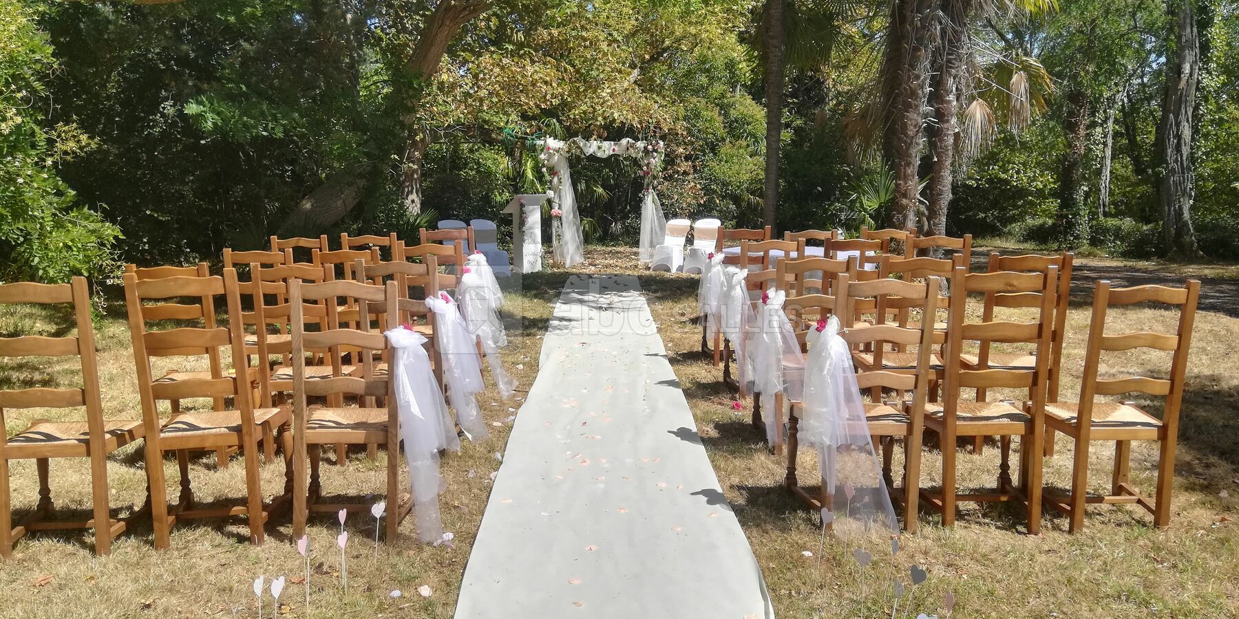 Cérémonie laïque dans le parc