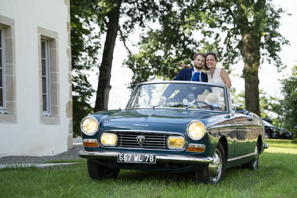 Notre cabriolet pour les mariés