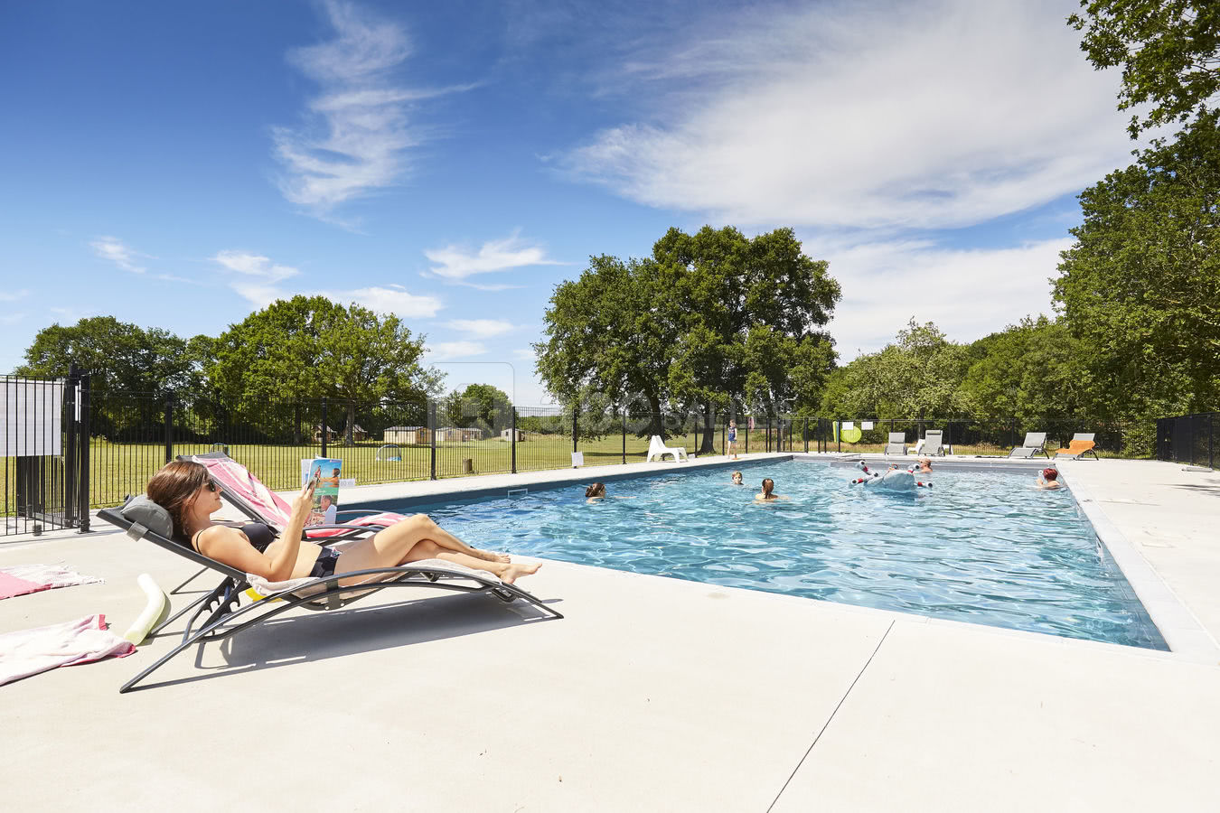 Piscine chauffée en saison