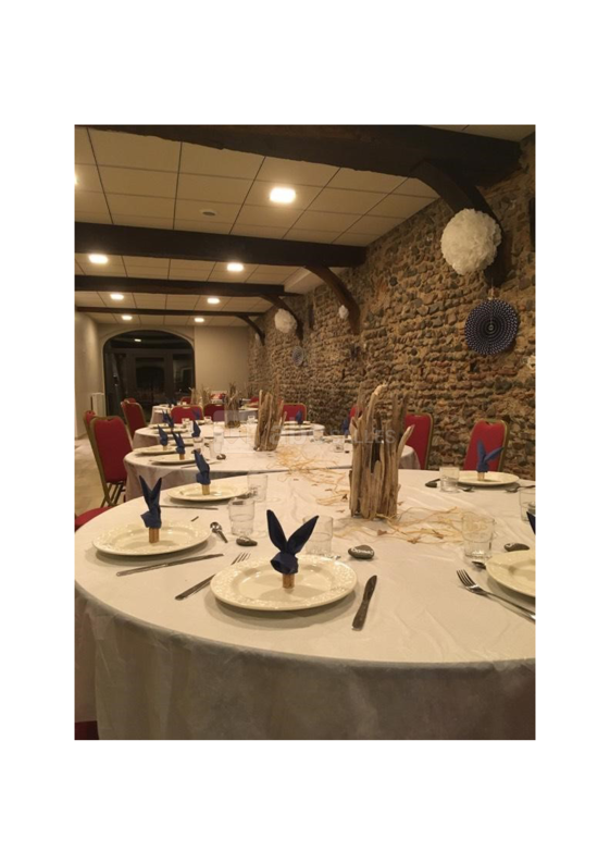Salle décorée pour mariage