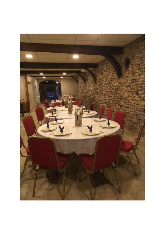 Salle décorée pour mariage