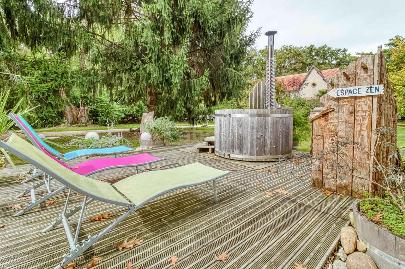 Bain nordique chauffé au bois