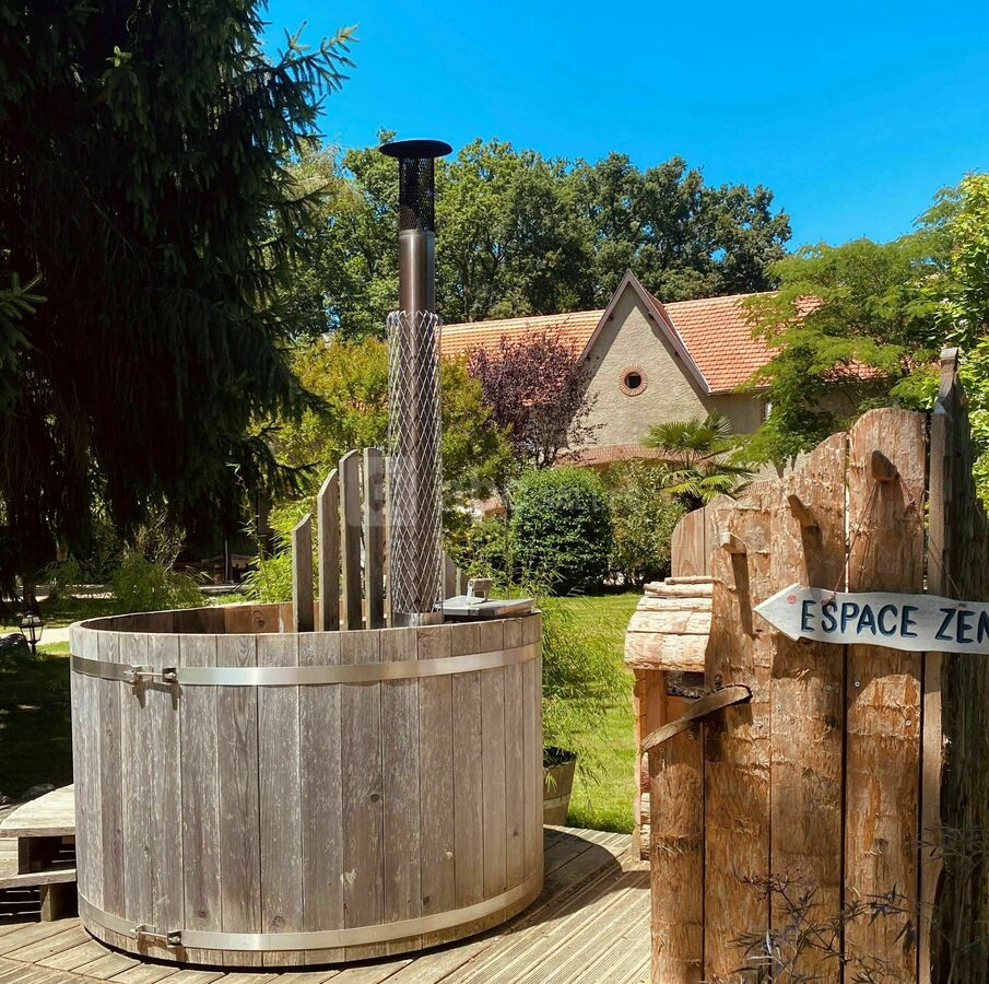 Bain nordique chauffé au bois