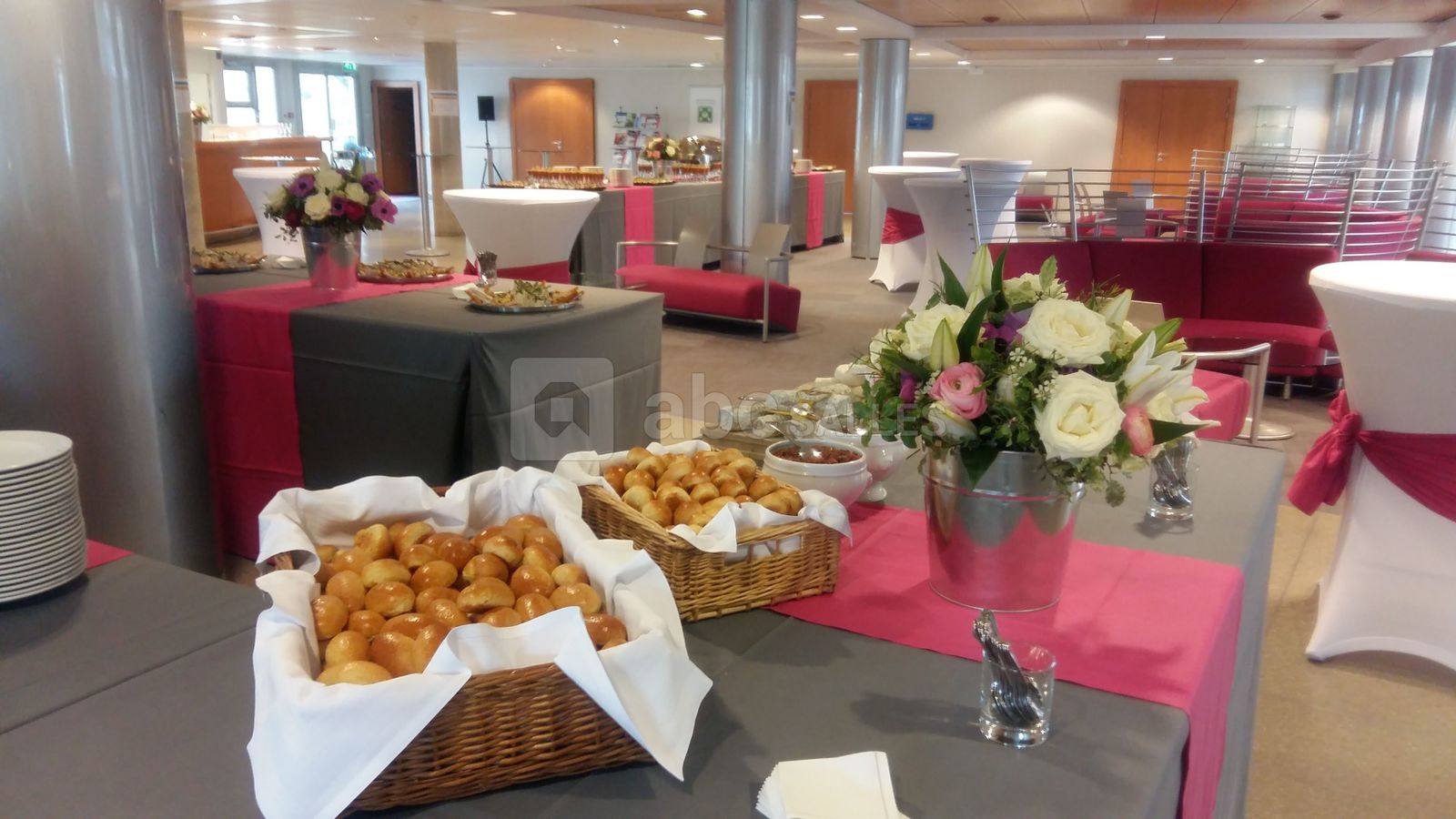 Buffet pause avec décoration