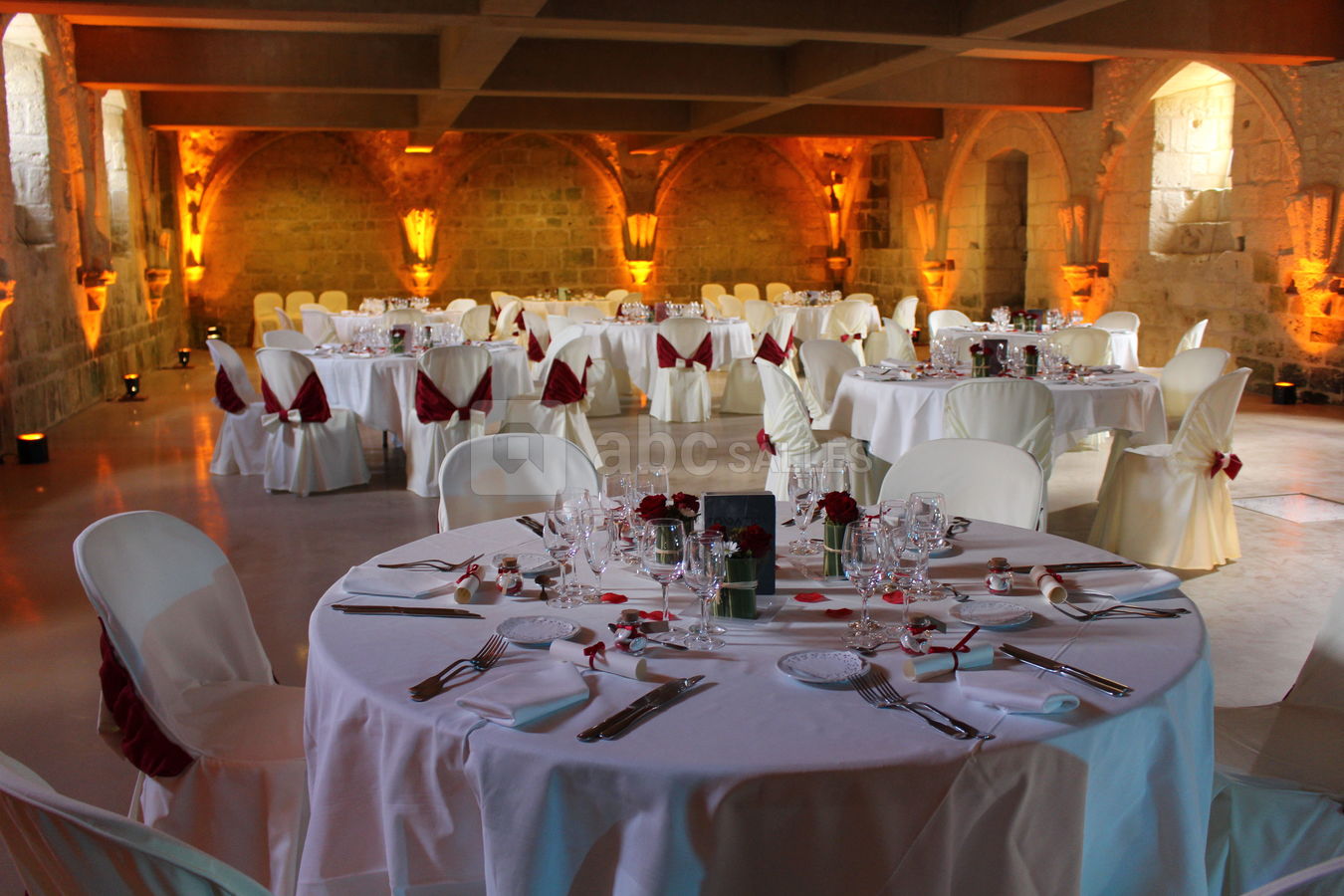 La salle des moines pour un mariage