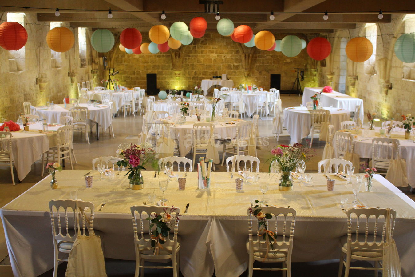 La salle des moines pour une réception