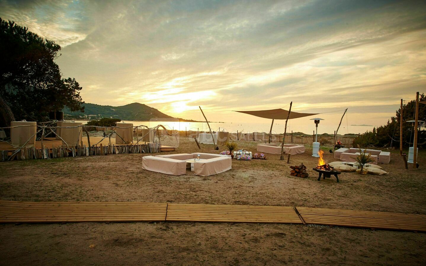 Domaine privé sur la plage de Mare E Sole