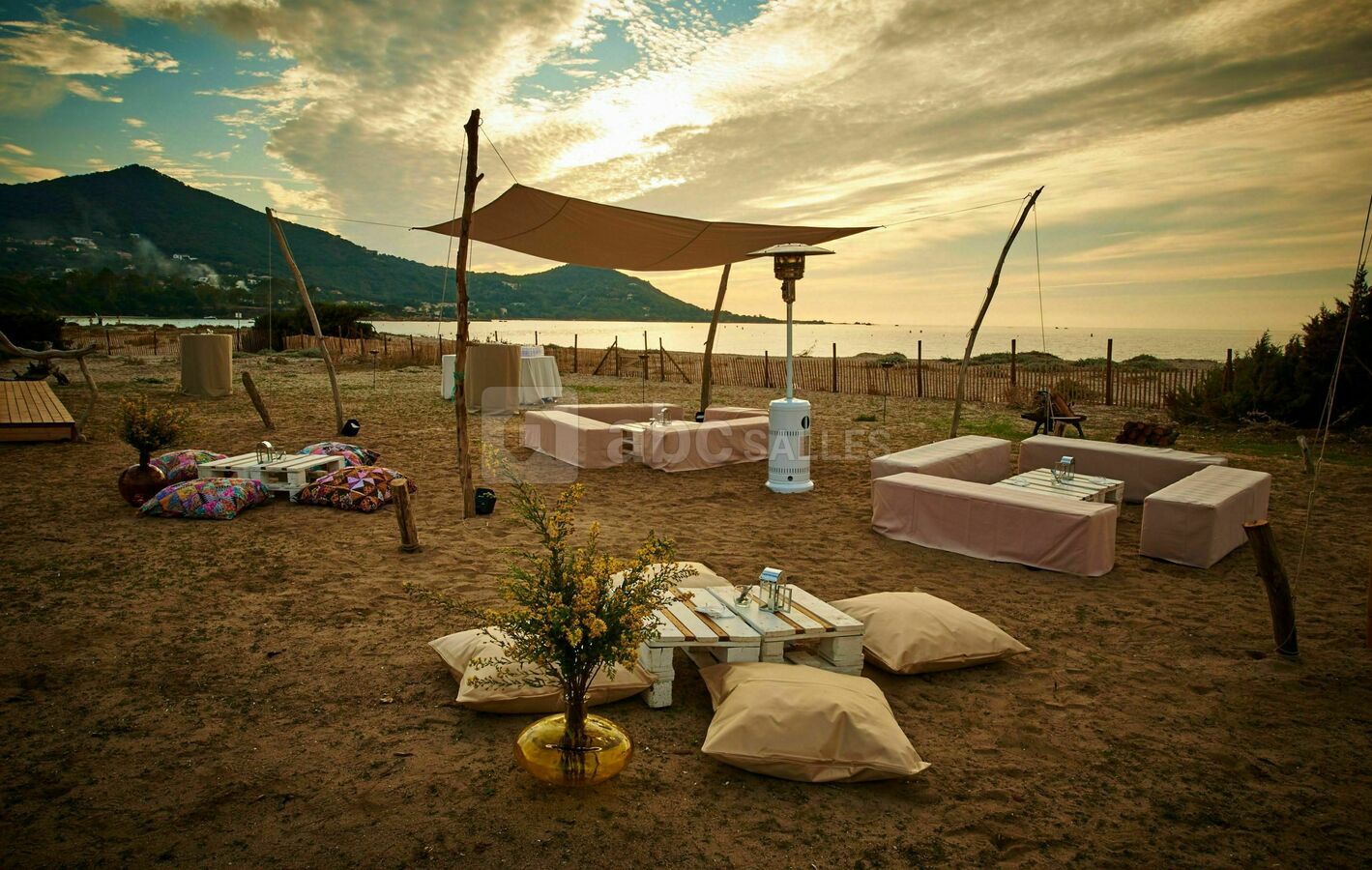 Domaine privé sur la plage de Mare E Sole