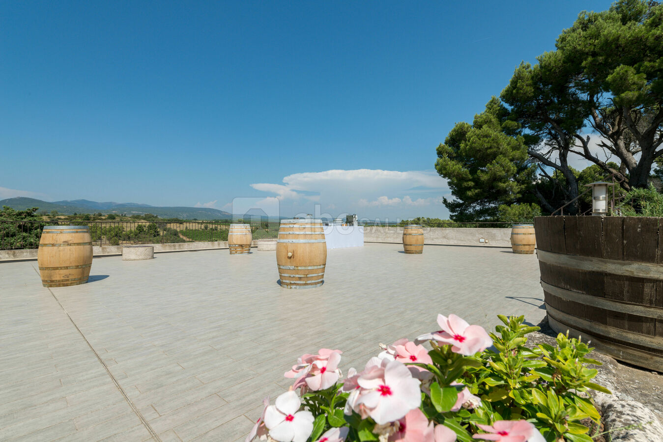 Terrasse panoramique de 200 m²