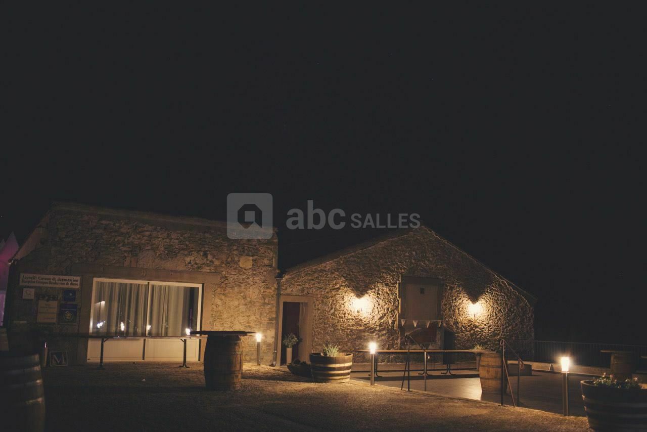 Vue de nuit de la terrasse panoramique