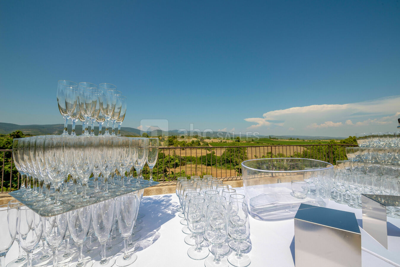 Cocktail sur la terrasse panoramique
