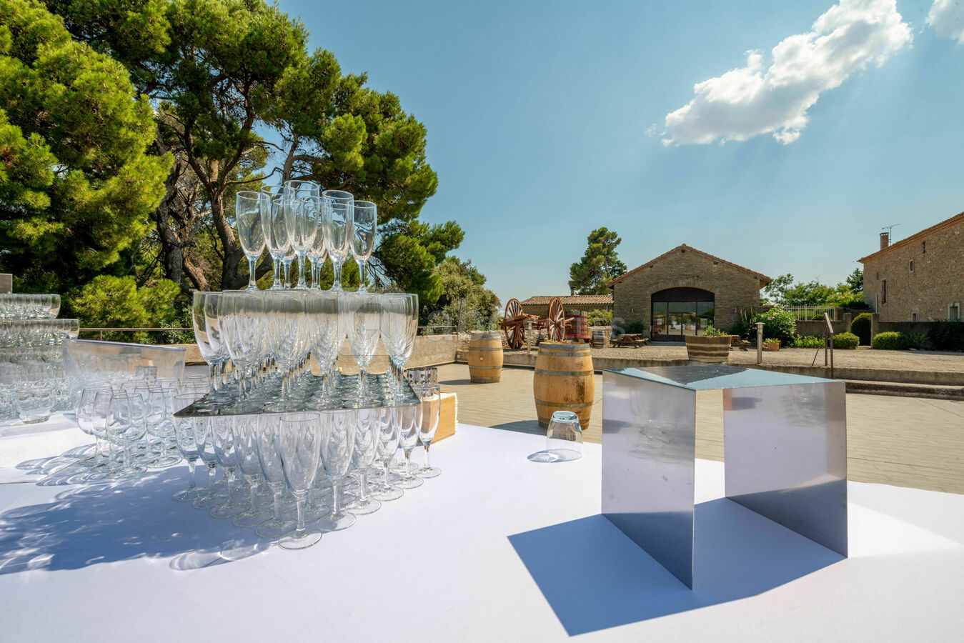Cocktail sur la terrasse panoramique