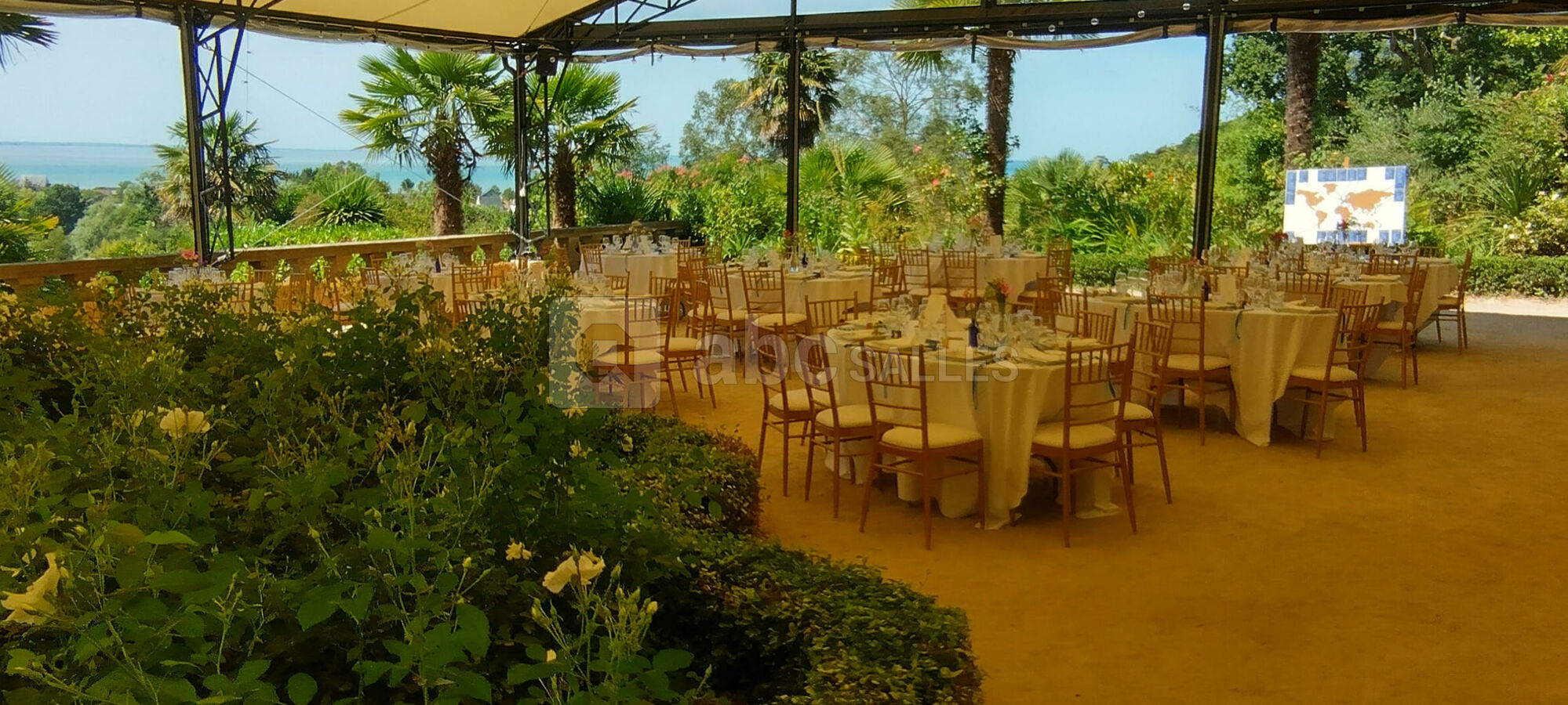 Orangerie avec vue sur la mer