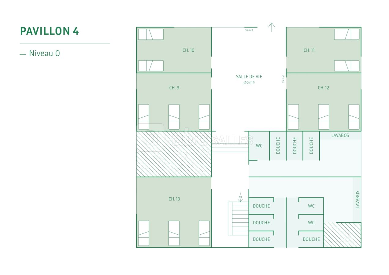 Plan Niveau 0 [Pavillons 1 et 4]