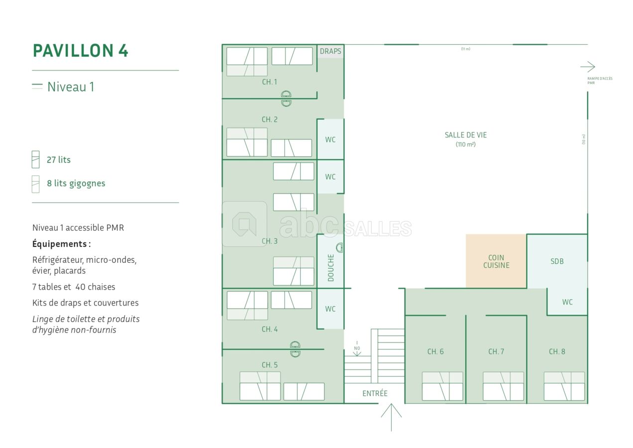 Plan Niveau 1 [Pavillons 1 et 4]