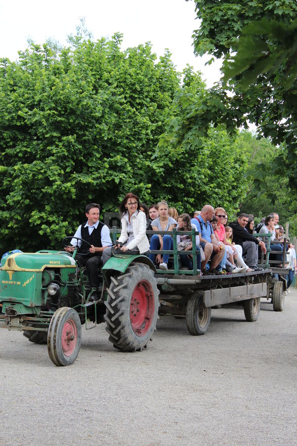 Visite en tracteur