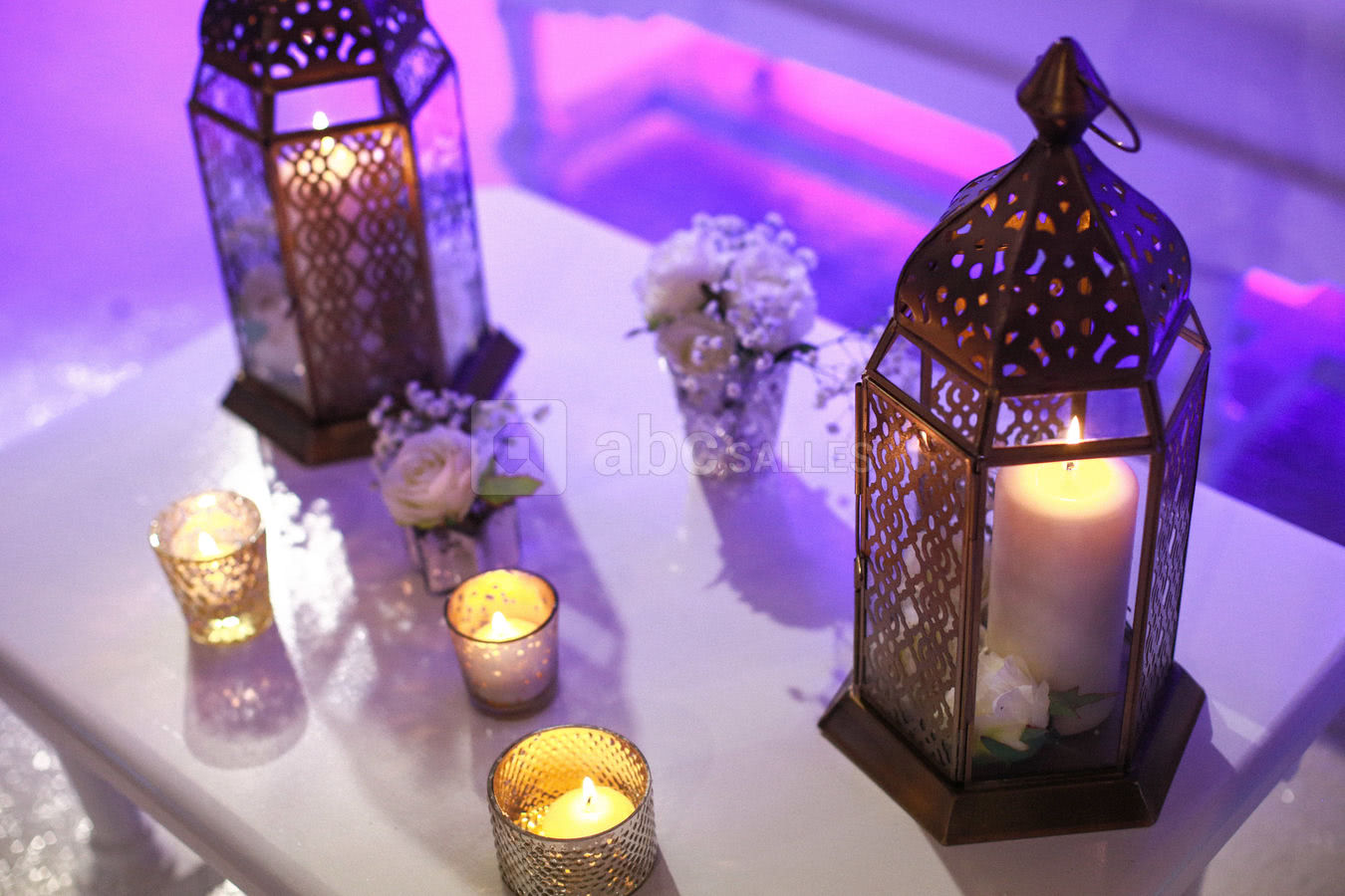 Déco mariage oriental réalisée par Château de La Trye