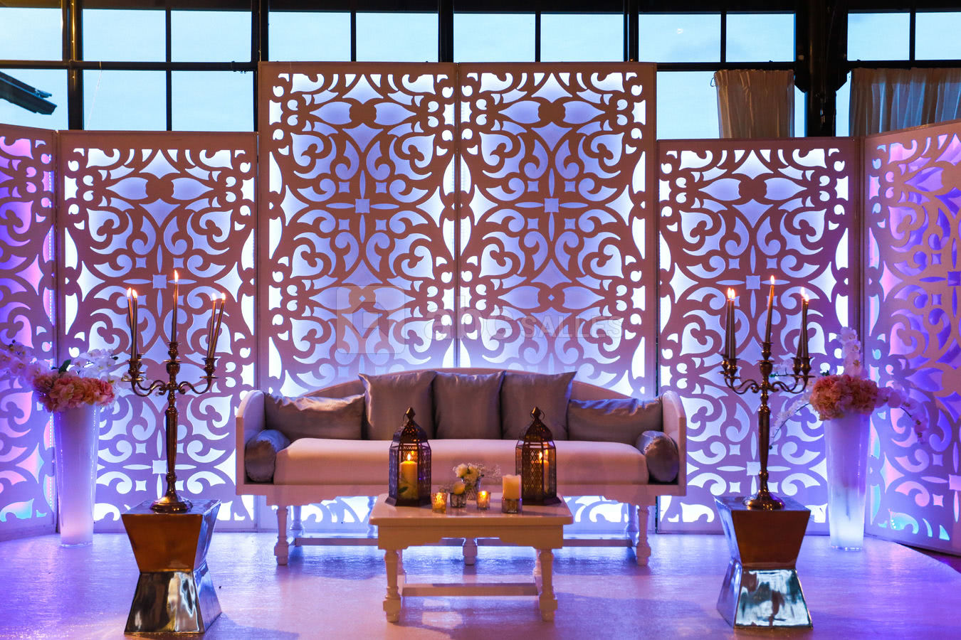 Déco mariage oriental réalisée par Château de La Trye