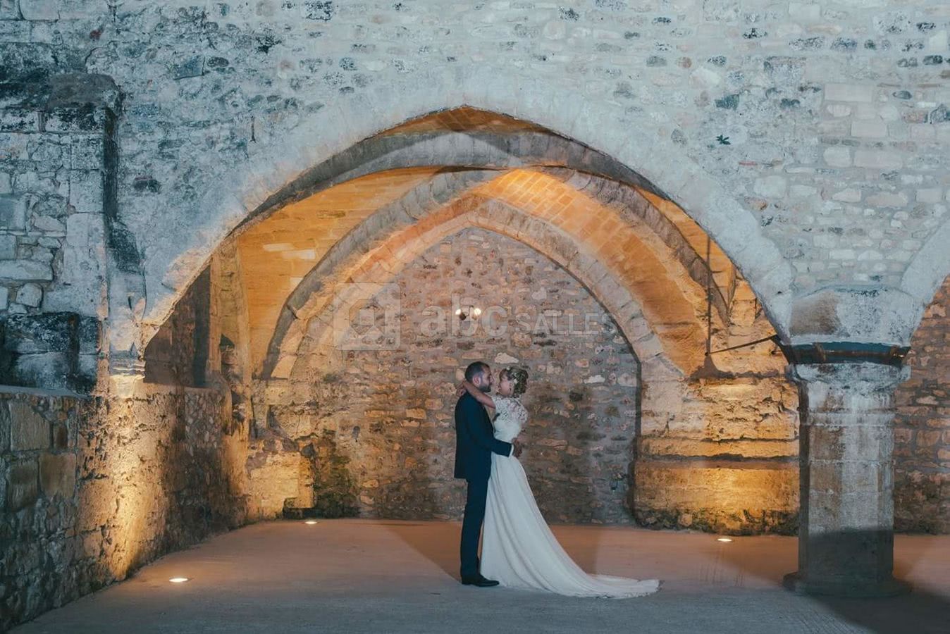 Photos la nuit dans le cloître