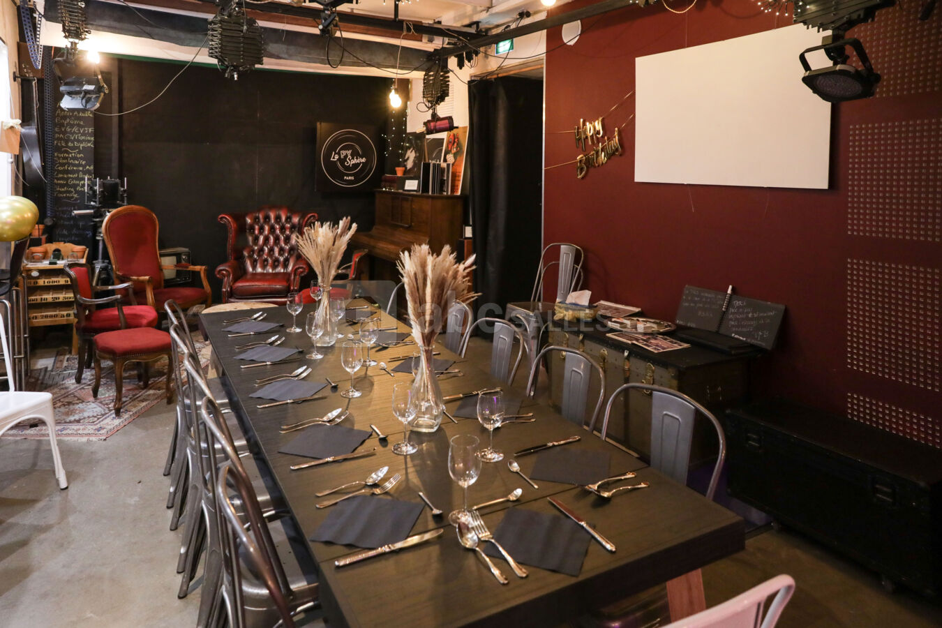 Configuration repas assis - service à table