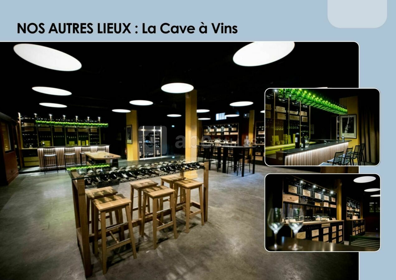Cave à vins - bar - cocktail - lieu atypique