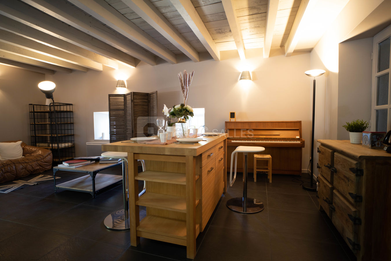 Gîte annexe avec piano